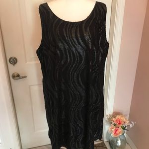 Mlle Gabrielle sleeveless dress with shine